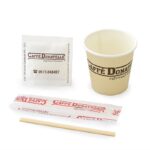 Zucchero bianco, bicchierini, palettine - 50 pezzi